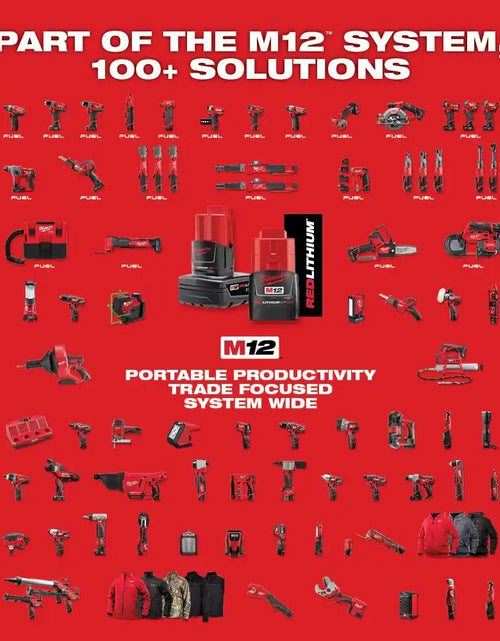 Load image into Gallery viewer, M12 12V Lithium-Ion Cordless Combo Kit (5-Tool) with Two 1.5 Ah Batteries, Charger and Tool Bag
