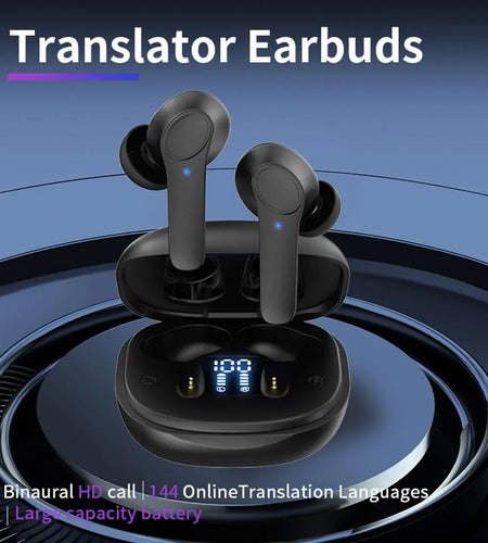 Translator Earbuds 144 Languages APP Real-Time Translator Earphones Smart Voice Translator Earbuds Wireless Translation Headset