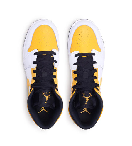 Big Kid'S  1 Mid "University Gold" White/University Gold-Blk (554725 170) - 6