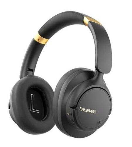 Noise Cancelling Headphones, Bluetooth Headphones over the Ear Headphones Black