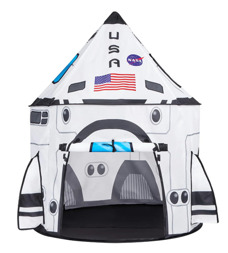Rocket Ship Play Tents for Kids, Spaceship Kids Playhouse Indoor Outdoor