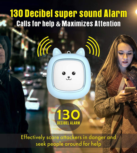 Safe Sound Personal Alarm,  3 Pack 130 Db Loud Siren Song Emergency Self-Defense Security Alarm Keychain with LED Light, Personal Sound Safety Siren for Women, Men, Children, Elderly